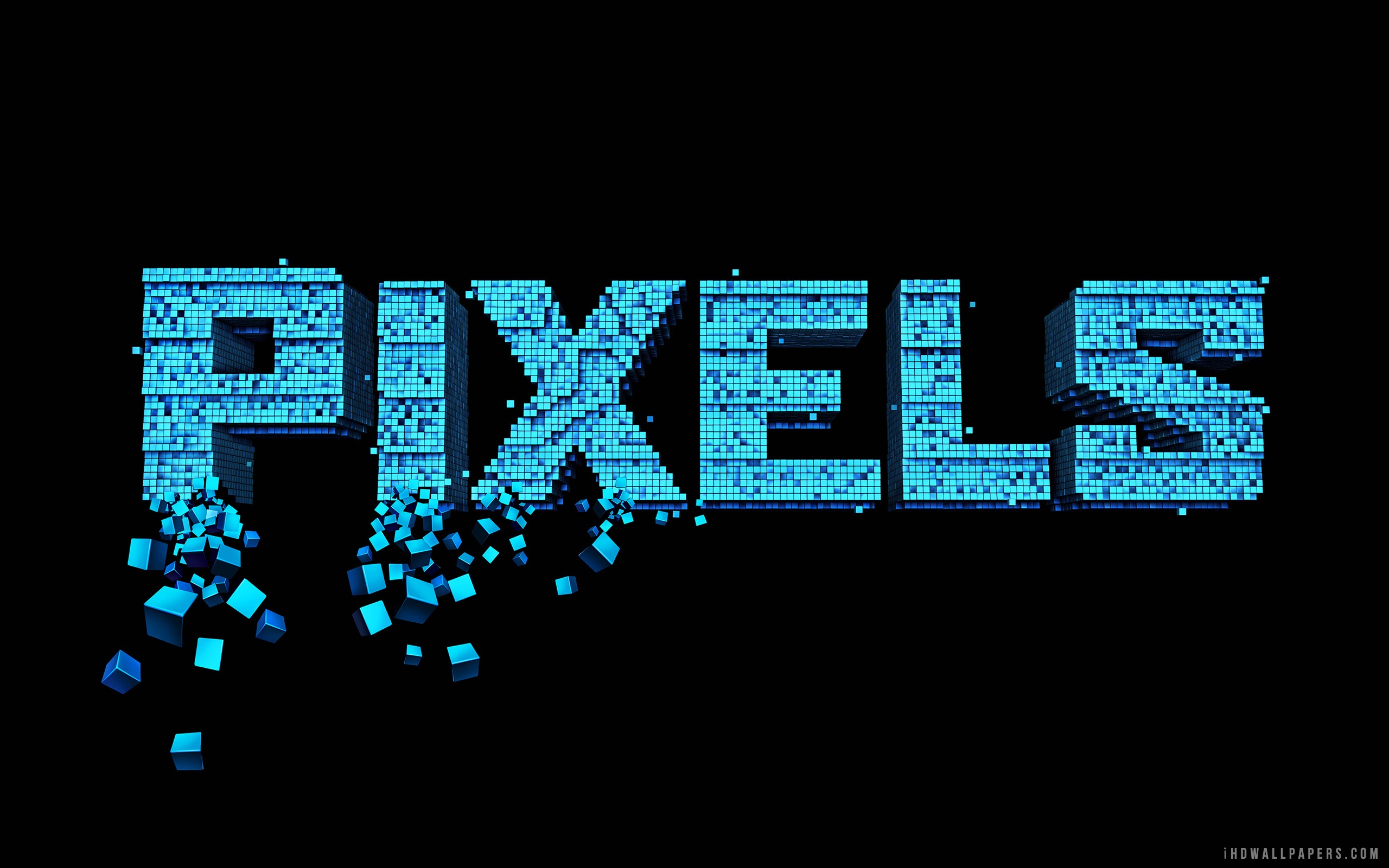 Pixels 2015 Movie Logo HD Wallpaper   iHD Wallpapers