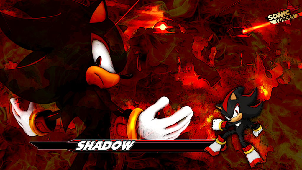 Sonic Forces Styled Shadow Wallpaper By Cosmicblaster97