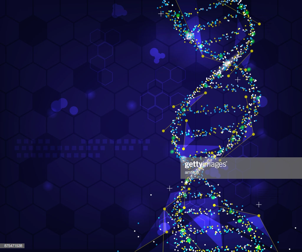 Dna Particles Background Stock Illustration Getty Image