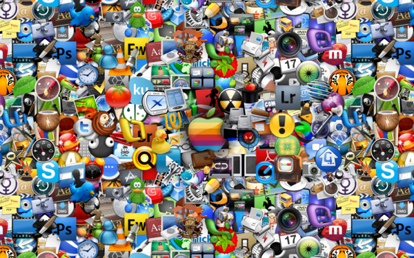 Cool Desktop Icons Wallpaper In HD