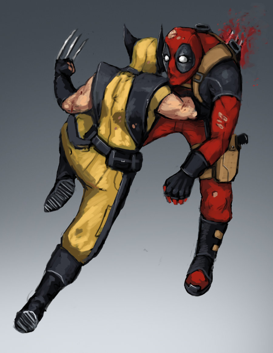 Deadpool Vs Wolverine By Fonteart