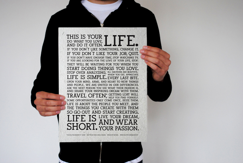 Project Holstee Manifesto With Year