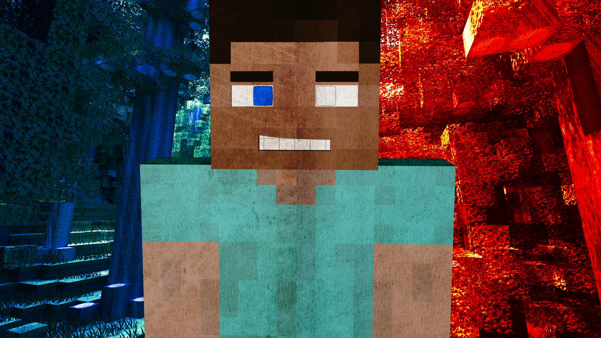 Steve Is Herobrine Minecraft Wallpaper By Alpinesgraphics On