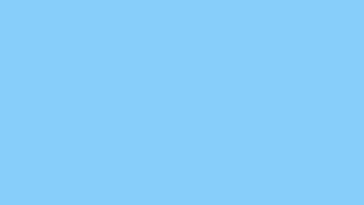 1280x720 Light Sky Blue Solid Color Background