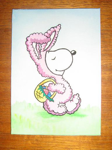Snoopy Easter Photo Sharing