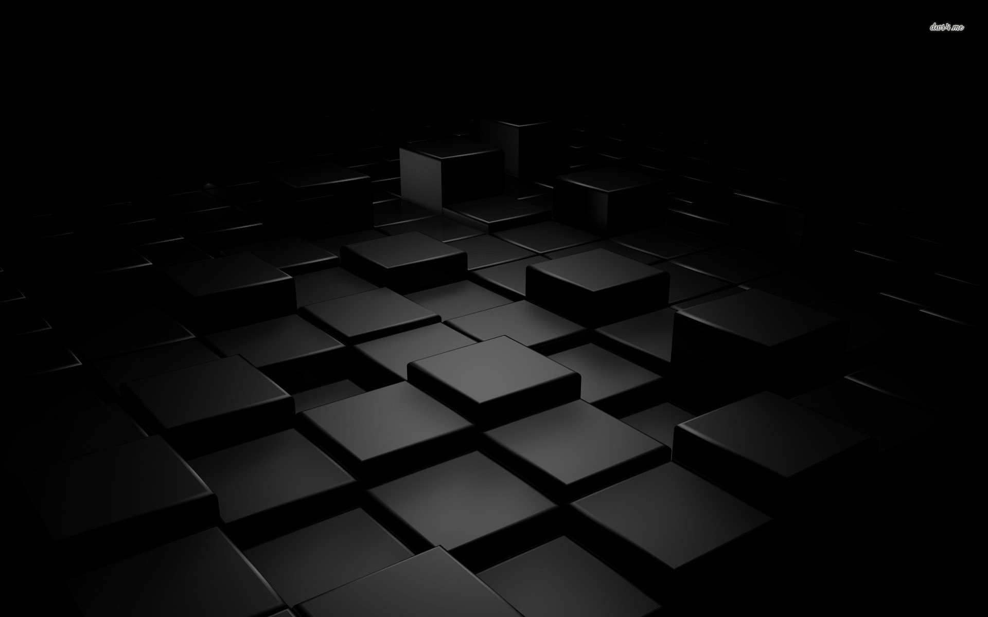Black Cubes 3d Background Wallpaper By Revelwallpaper