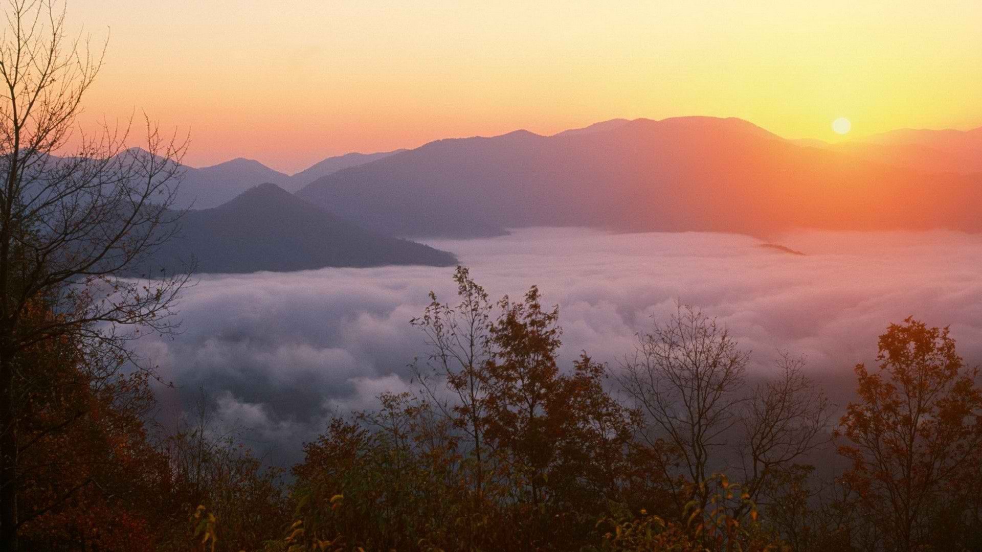 Cowee Mountain North Carolina clouds hills sky sunset usa HD  wallpaper  Peakpx