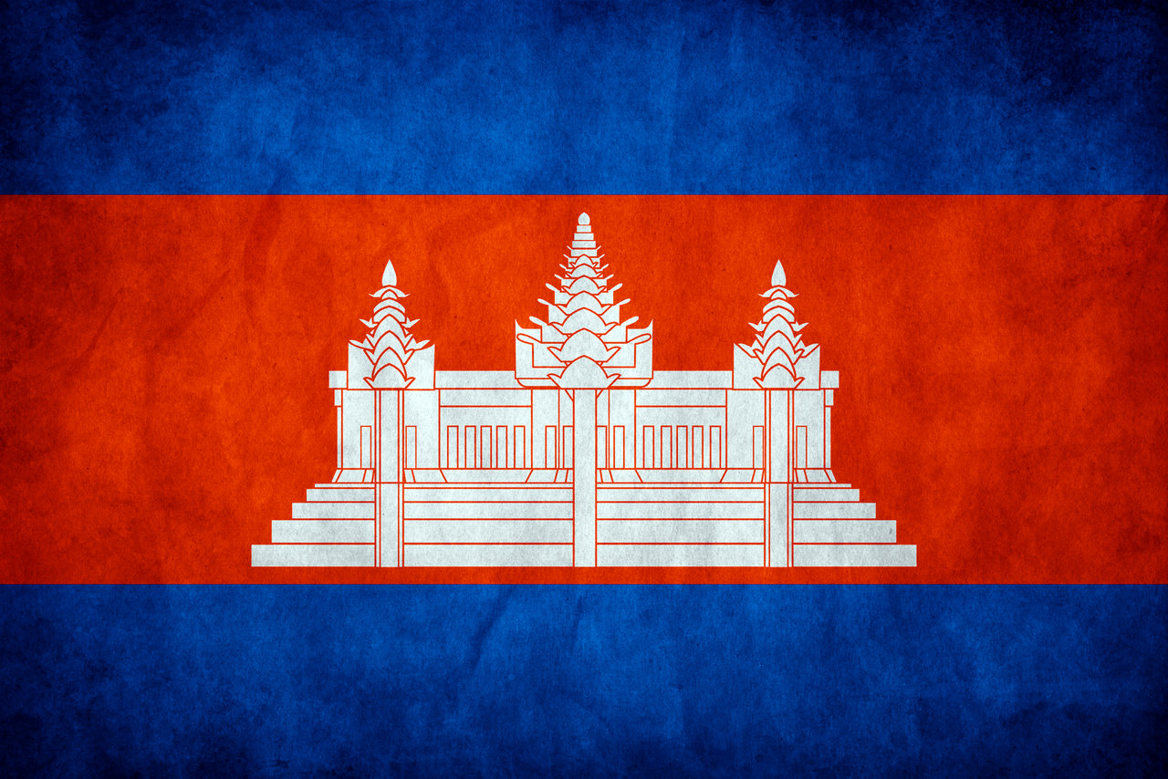 Cambodia Grunge Flag By Think0 Customization Wallpaper HDtv Widescreen