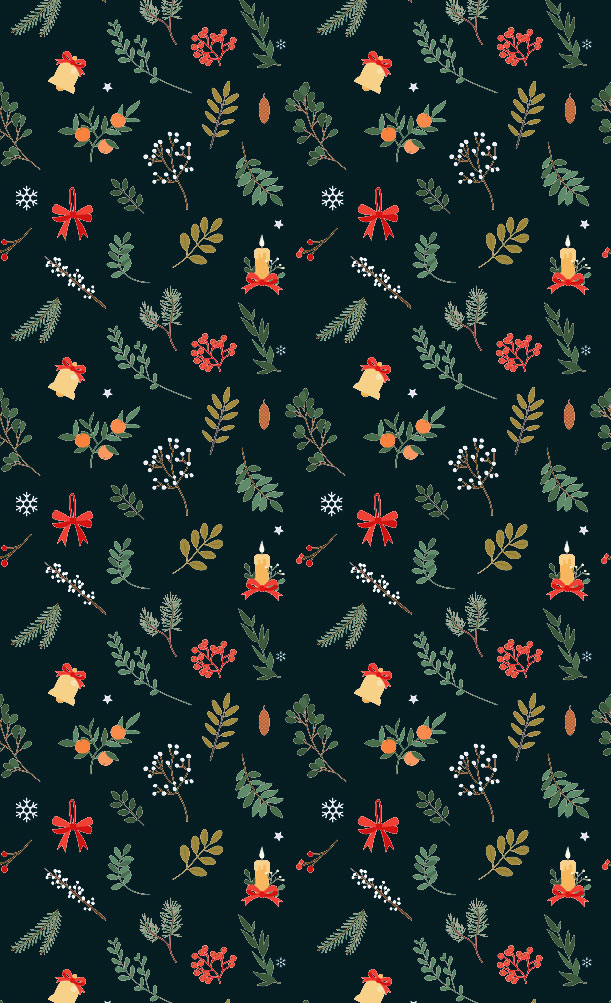 Dark Blue Christmas Wallpaper Cute Winter Aesthetic