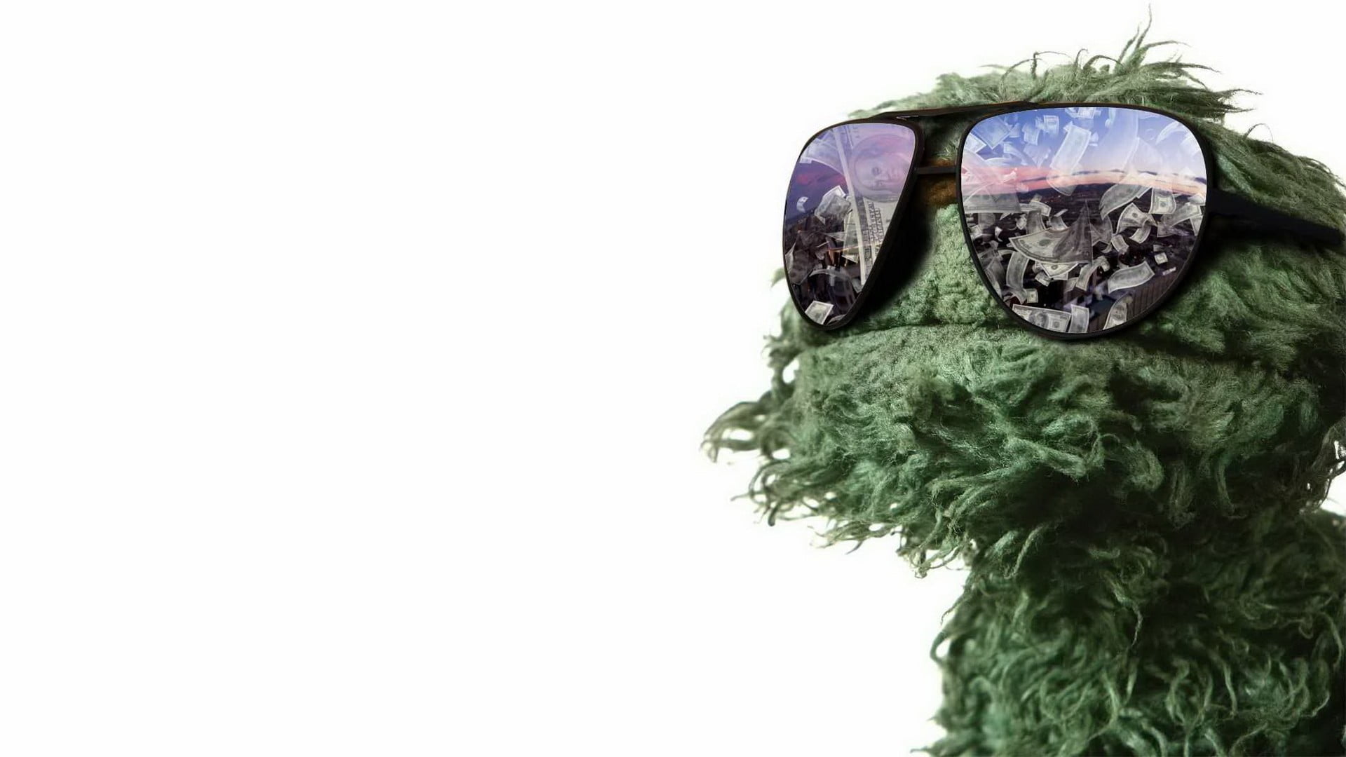 Sesame Street Trash Digital Wallpaper Glasses