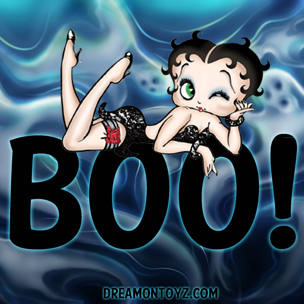 Betty Boop Pictures Archive Betty Boop Boo Halloween graphics 600x600