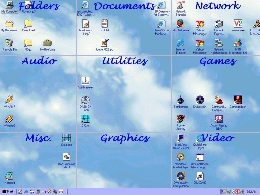  easier by allowing you to organize your desktop icons into categories
