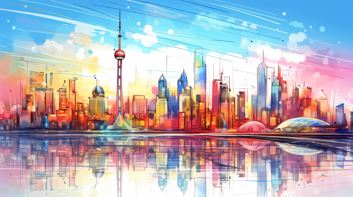 4k Drawing Wallpaper Modern City Lines Image Chest