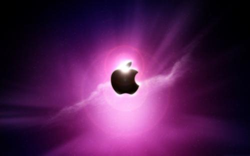 Purple Apple Desktop Wallpaper