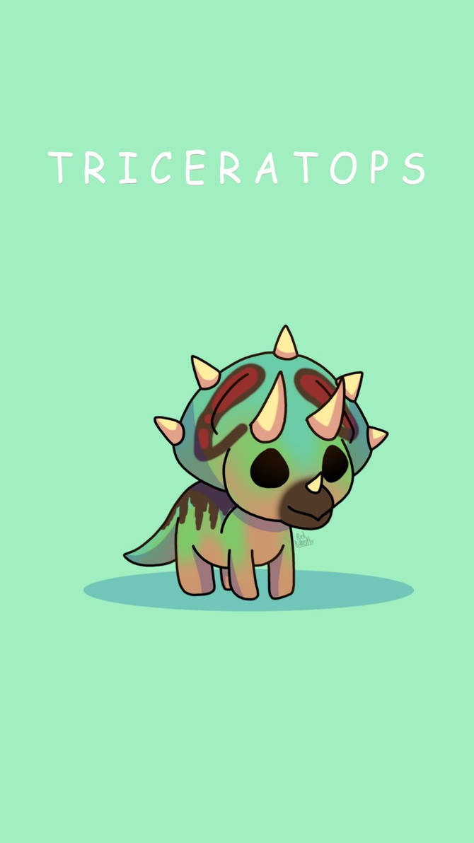 Wallpaper Triceratops By Redbutterflyj