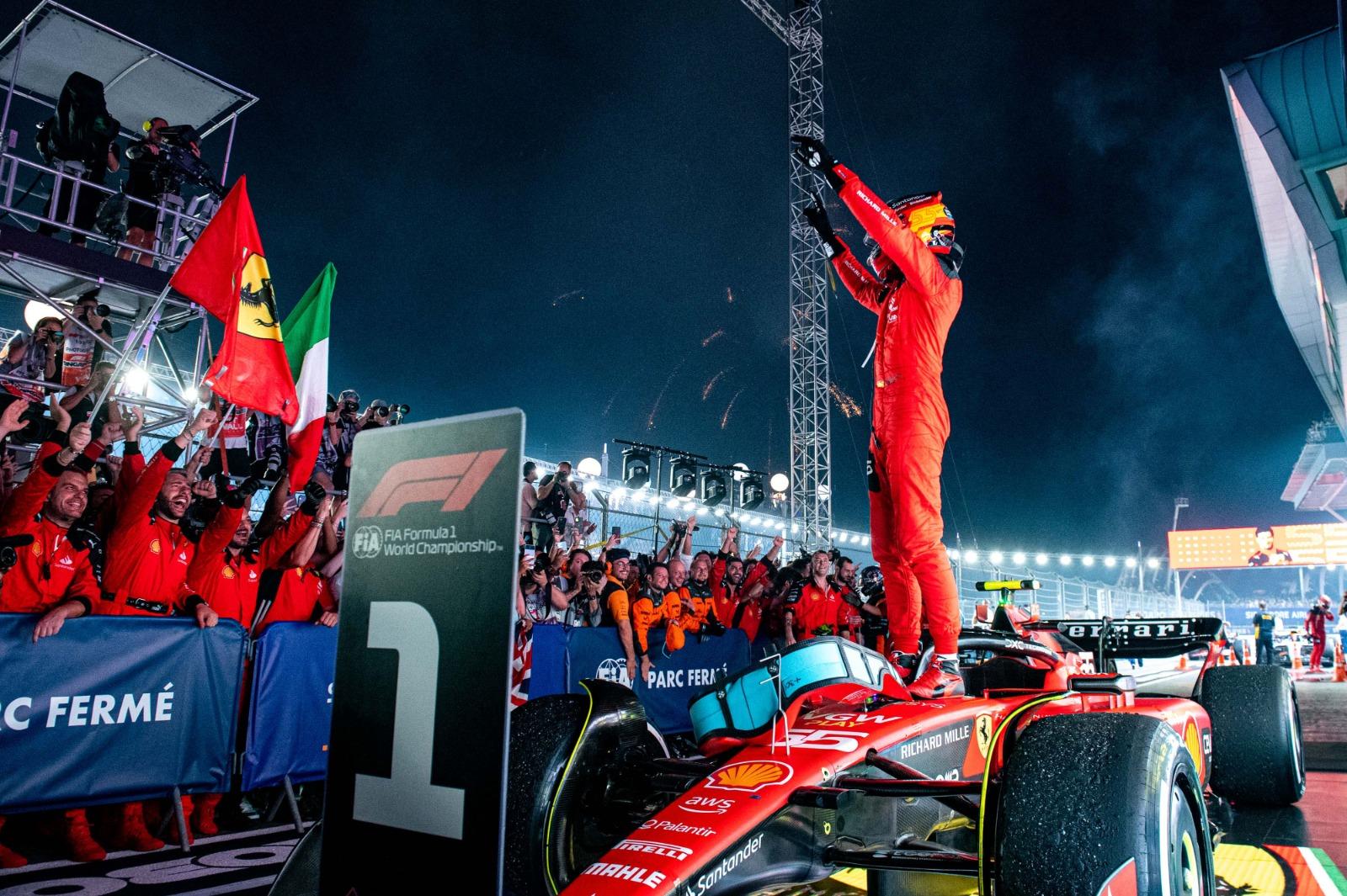 Photo Galley Best Image As Ferrari And Carlos Sainz Celebrate