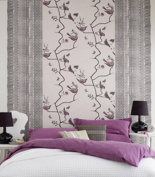 Focusing On One Wall In Bedroom Swedish Idea Of Using Wallpaper