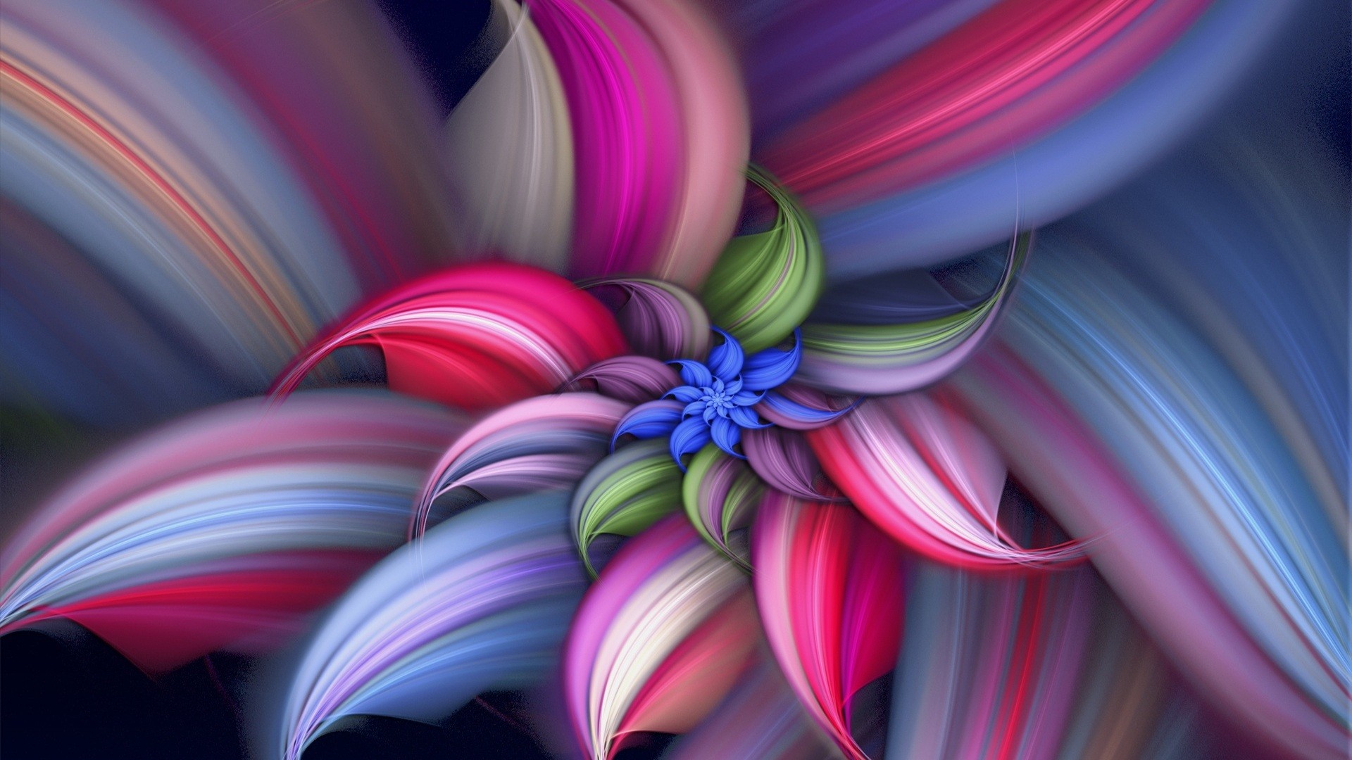 Abstract Flower Vector Design HD Wallpaper