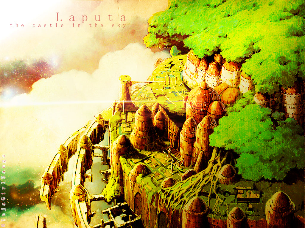 Hayao Miyazaki Wallpaper Laputa Castle In