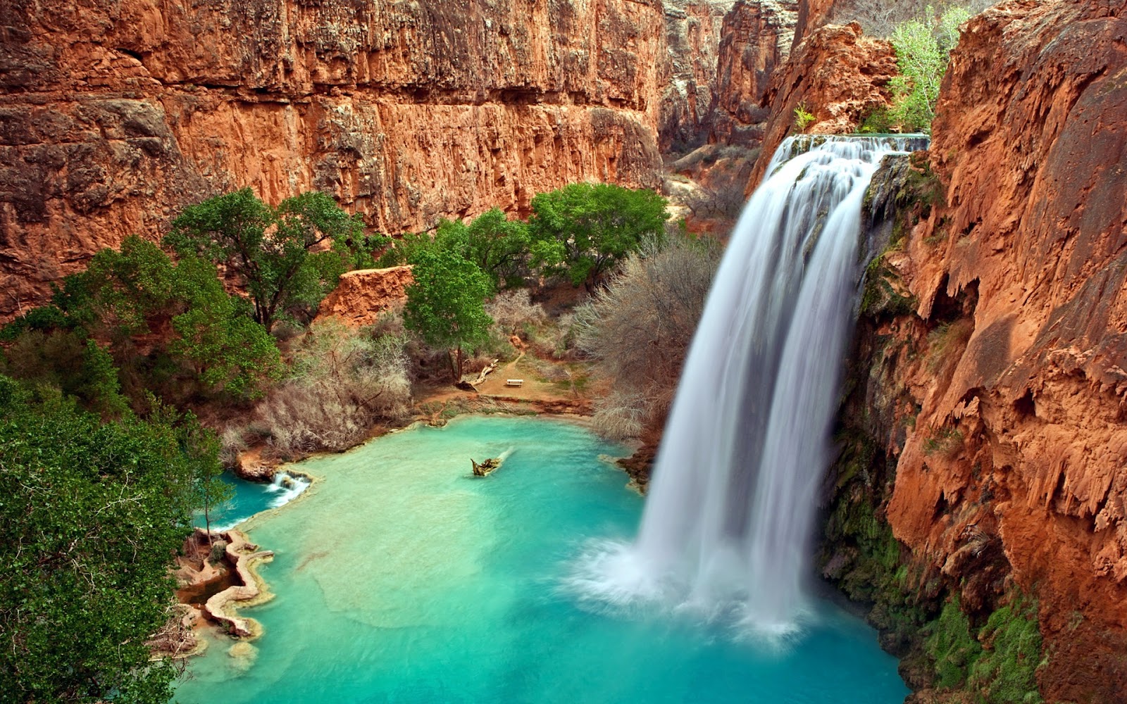 Arizona Full HD Waterfall Nature Wallpapers Widescreen for Laptop 1600x1000