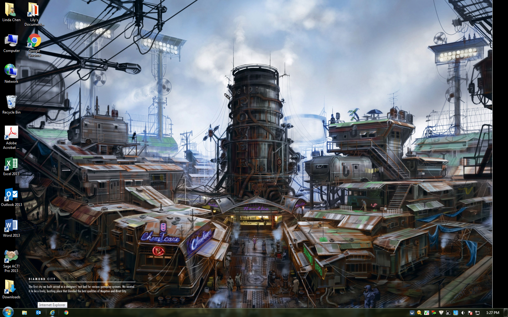 My Favorite Desktop Wallpaper Diamond City Concept Art Fallout4