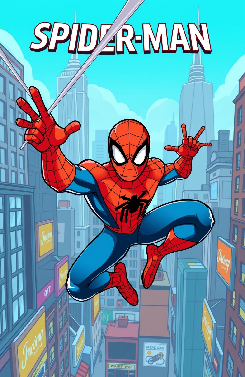 Spiderman Cartoon Wallpaper