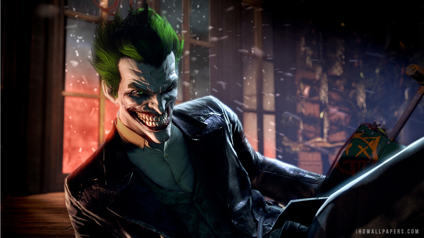 Joker Batman Arkham Origins HD Wallpaper   iHD Wallpapers 1366x768