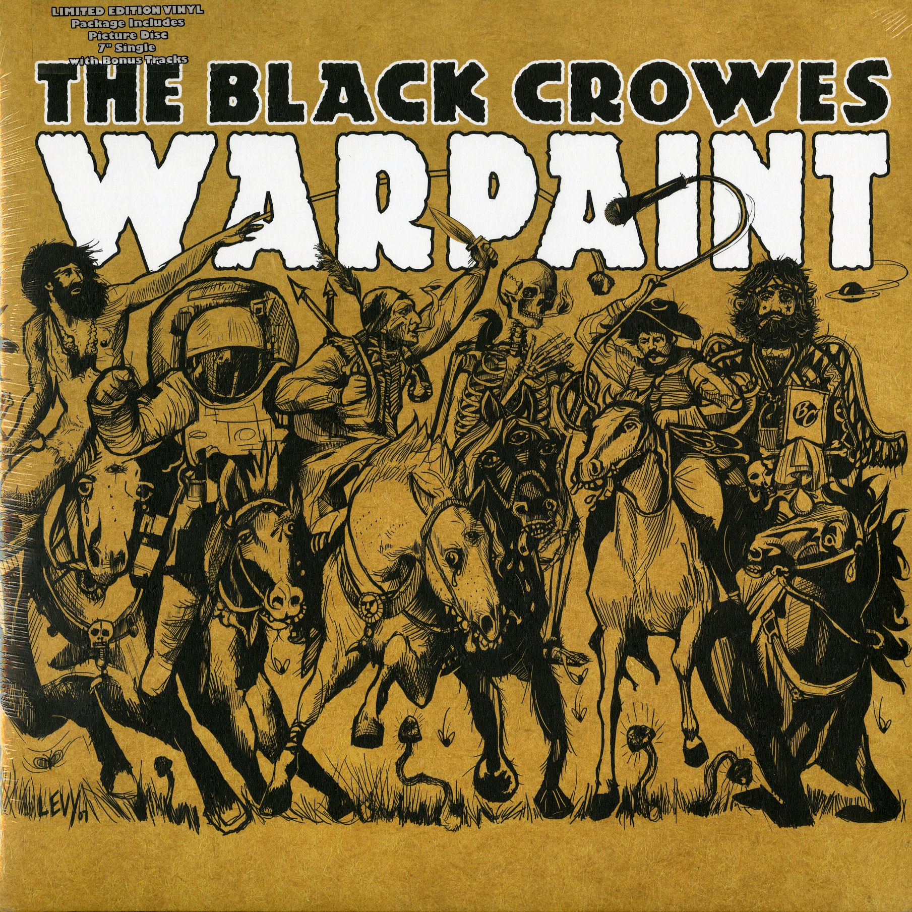 Black Crowes Warpaint Sealed Picture Disc Lp W Bonus Silver
