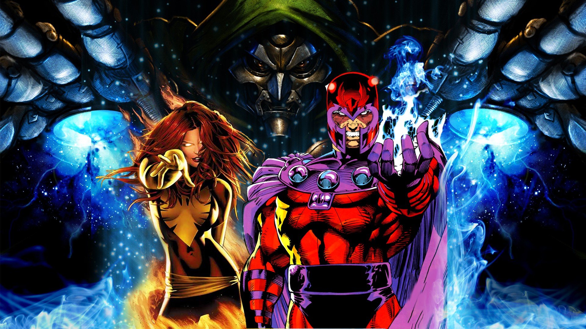 Marvel Ics Dr Doom Dark Phoenix Mitsubishi Evo Wallpaper