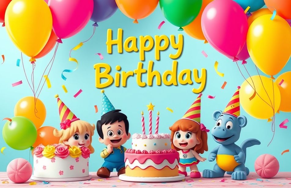 Cocomelon Happy BirtHDay Wallpaper