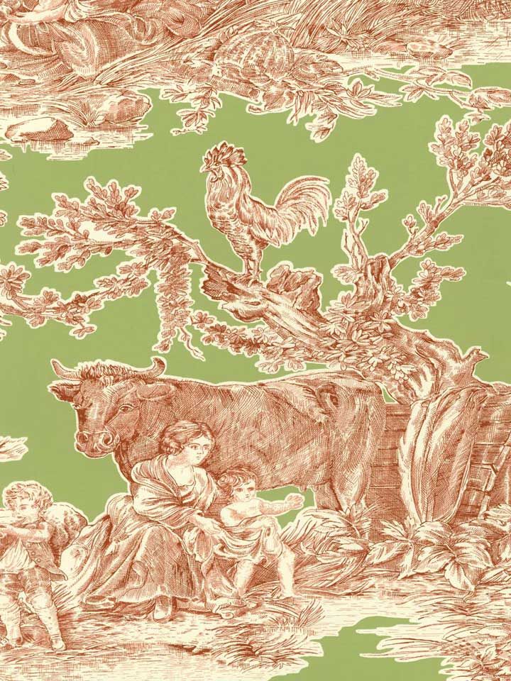 Brown Give Farmhouse Toile A Modern Look In Love
