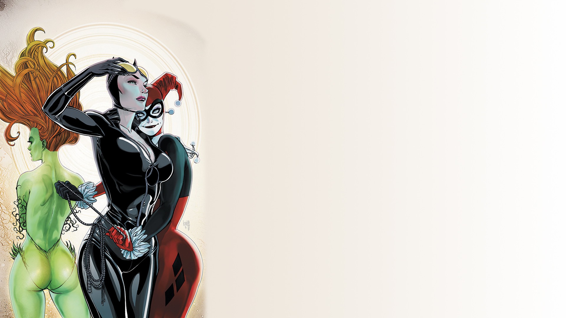 Ics Harley Quinn Catwoman Poison Ivy Wallpaper HD