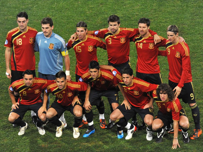 SOCCER PLAYERS WALLPAPER World Cup 2010 Spain Football Team