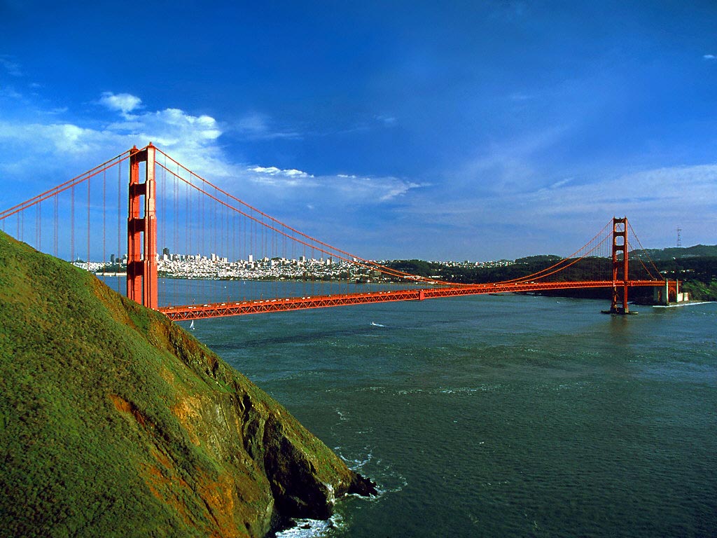 San Francisco Golden Gate Bridge 2 wallpaper download from our Bridges 1024x768