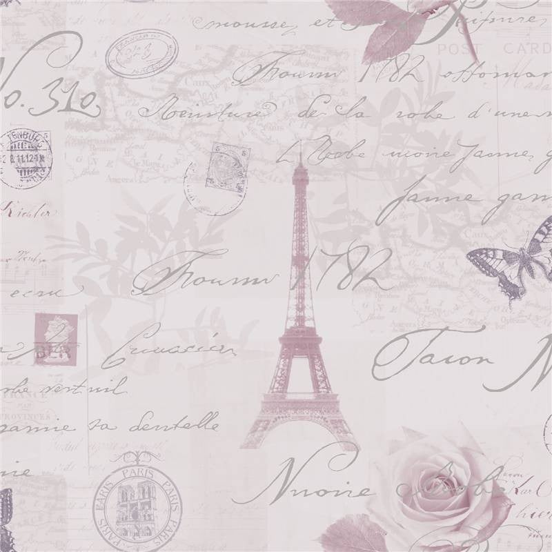  Silver   97751   Calligraphy   French   Paris   Holden Decor Wallpaper
