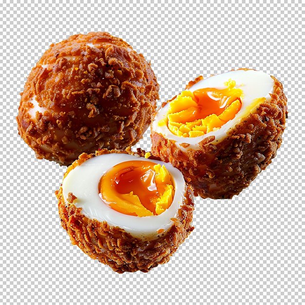 Scotch Eggs Isolated On A Transparent Background Wallpaper