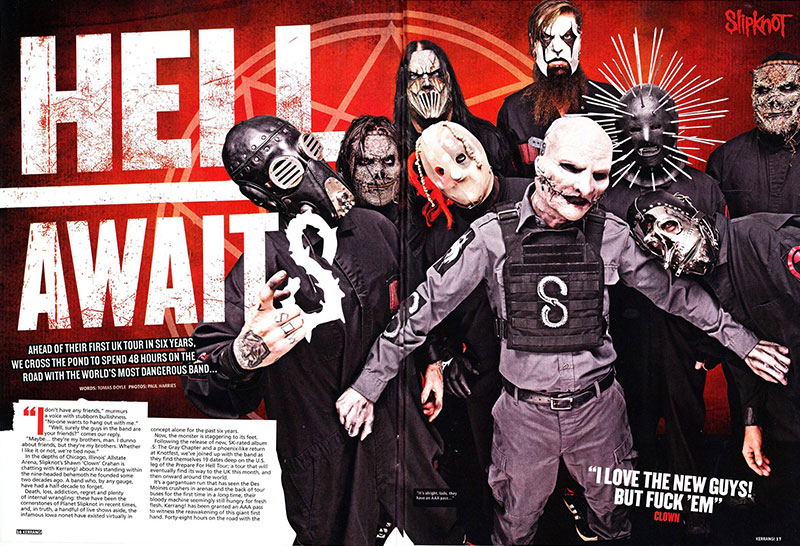 Slipknot Inside S Most Dangerous Tour Kerrang Magazine