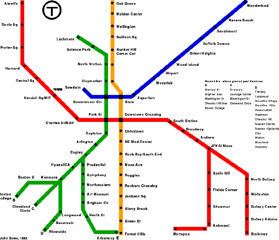 Map Of Boston T Black Wallpaper