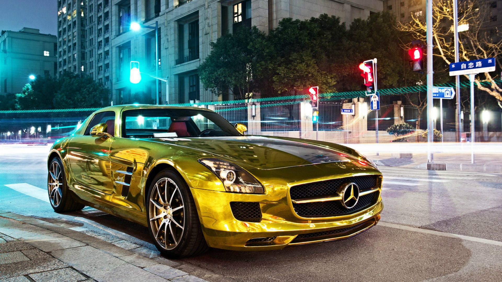 Gold Mercedes Benz Sls Amg Wallpaper And Image