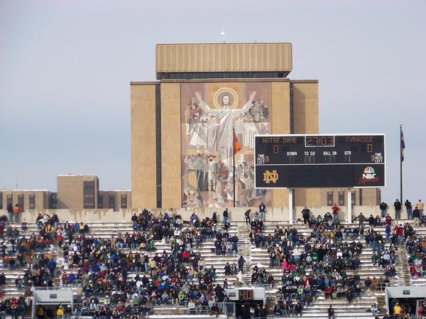 Notre Dame Stadium ToucHDown Jesus Image Search Results