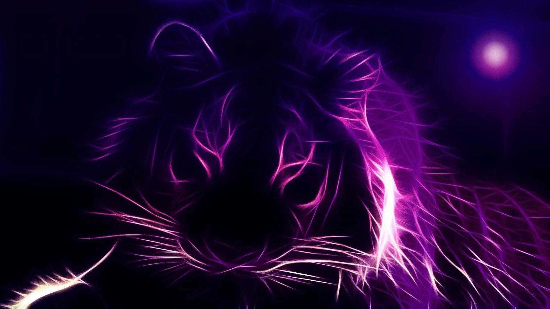 Purple Neon Aesthetic Computer Wallpaper