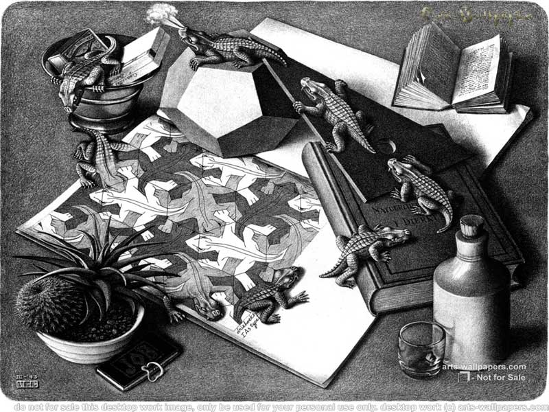 Back Gallery For M C Escher Wallpaper