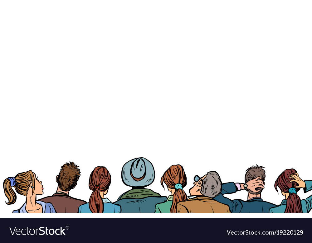 People Audience Background Lecture Back Royalty Vector