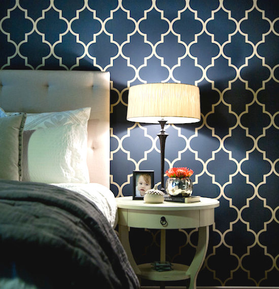 Trellis Wallpaper Geometric Pattern Home Design Interior