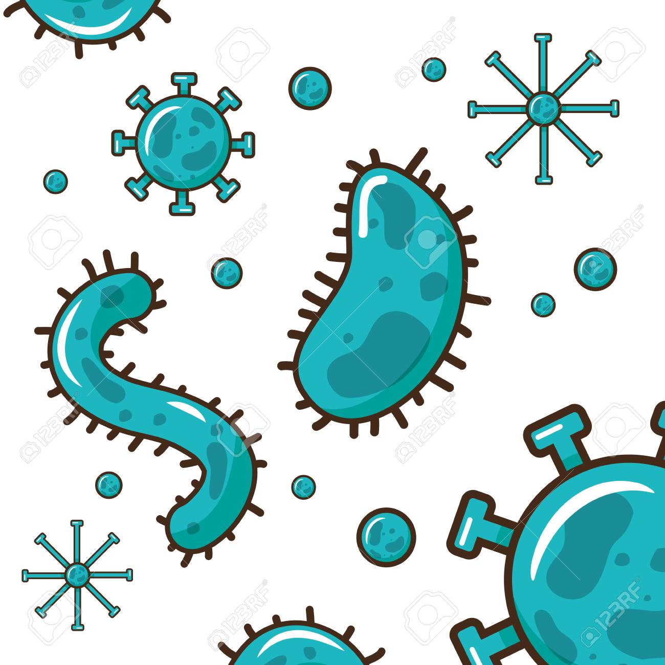 Background Bacteria Cells Laboratory Tool Science Vector