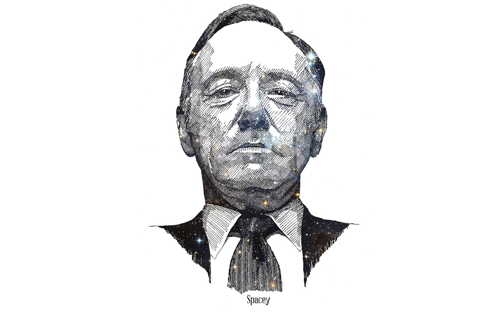 Kevin Spacey Sketch Widescreen Wallpaper