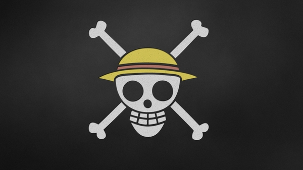 Pirates Skull And Crossbones Anime Straw Hat Sign Wallpaper