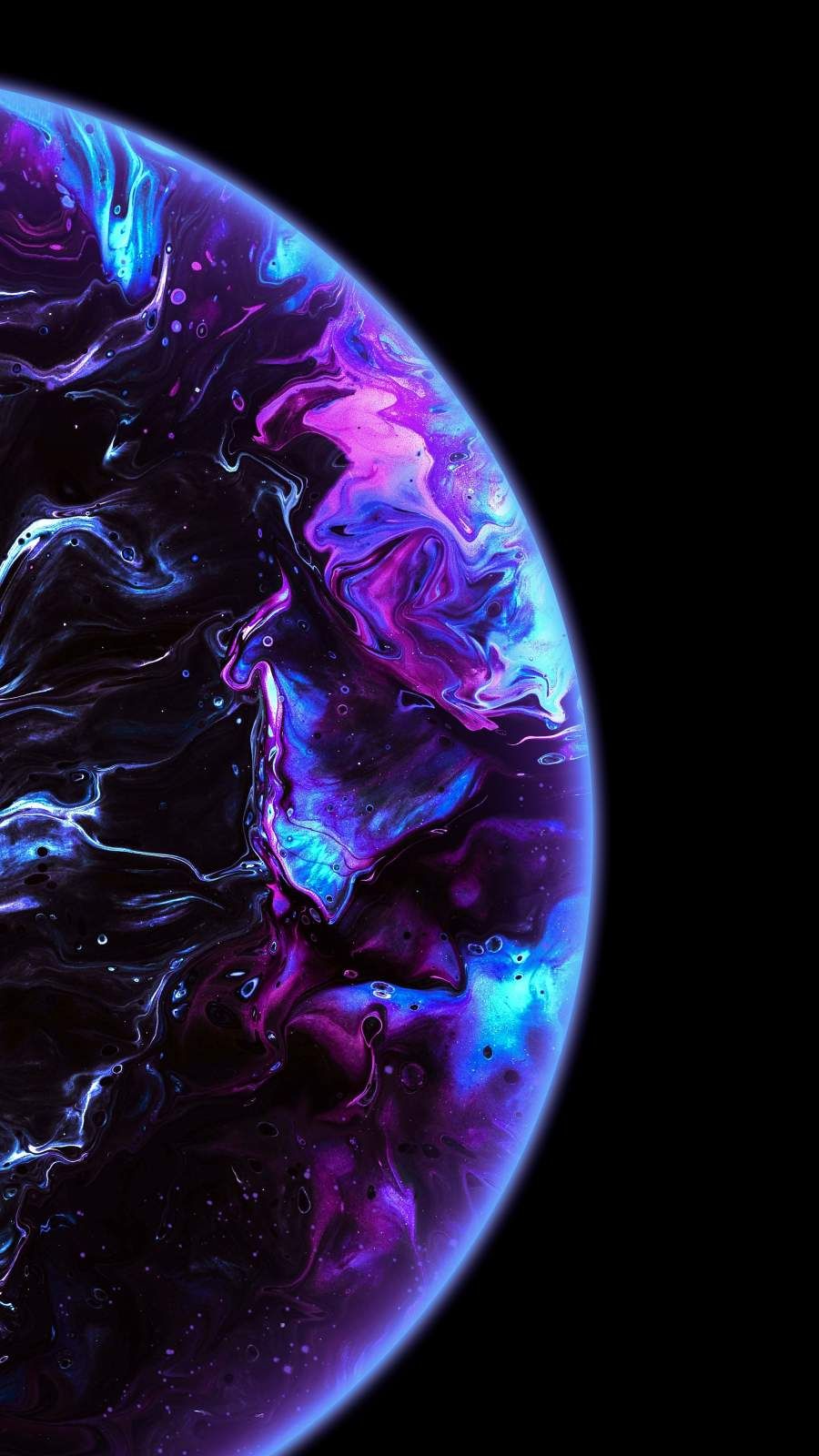 Sphere Marble Pla iPhone Wallpaper Space