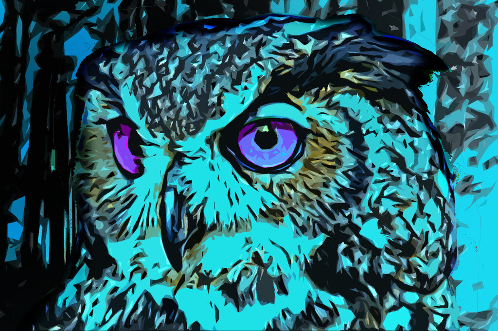 Abstract Owl Wallpaper I Made Fc08 Deviantart