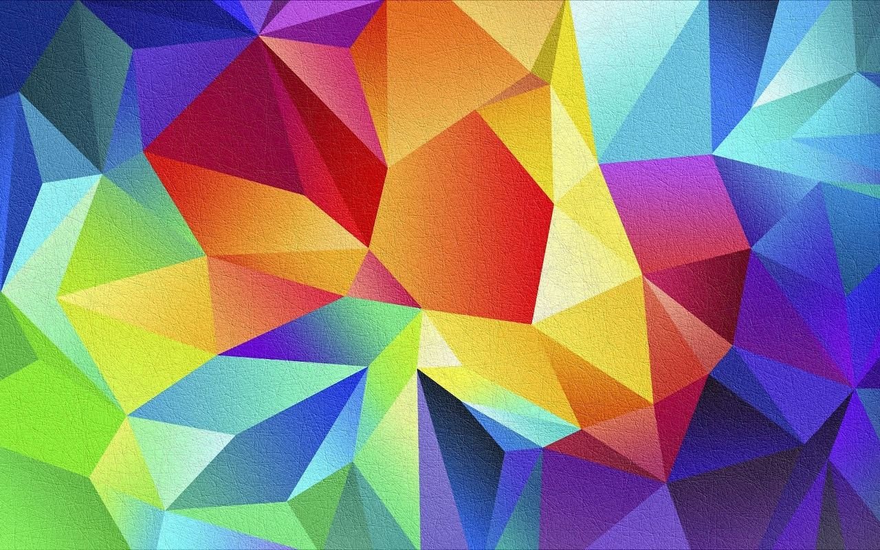 Geometric shapes wallpaper 1280x800